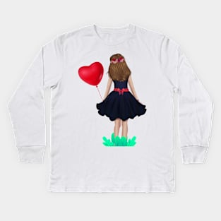 Follow your heart Kids Long Sleeve T-Shirt